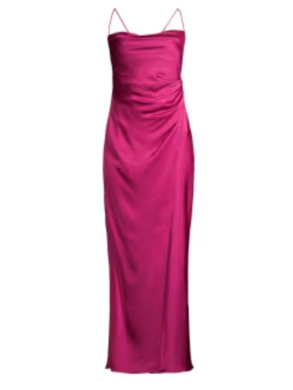 Significant Other Amelie Raspberry Pink Satin Slip Dress Maxi Gown AU 10 / US 6
